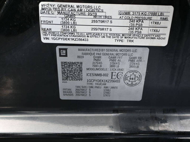 2019 Chevrolet Silverado 1500