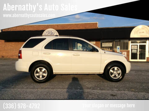 2009 Kia Sorento for sale at Abernathy's Auto Sales in Kernersville NC