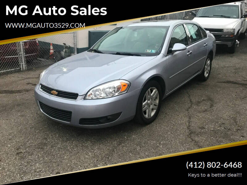 2006 Chevrolet Impala for sale at MG Auto Sales in Pittsburgh PA