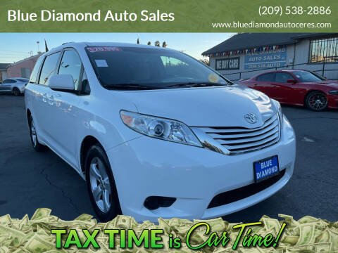 2017 Toyota Sienna for sale at Blue Diamond Auto Sales in Ceres CA
