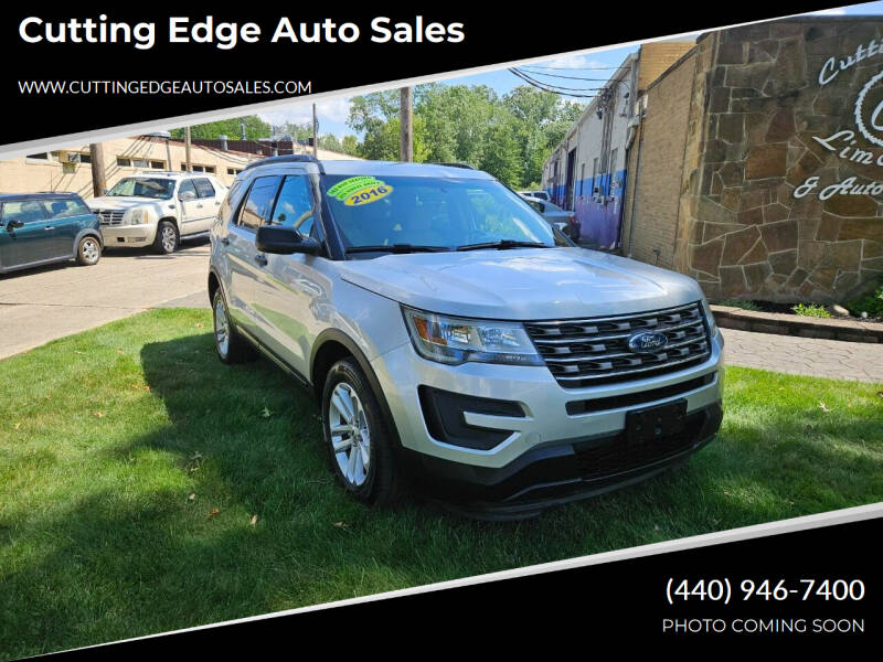 2016 Ford Explorer for sale at Cutting Edge Auto Sales in Willoughby OH