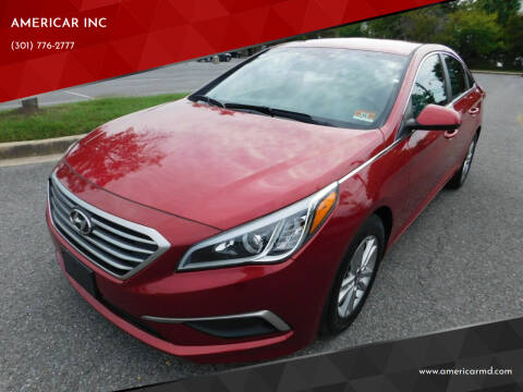 2017 Hyundai Sonata for sale at AMERICAR INC in Laurel MD