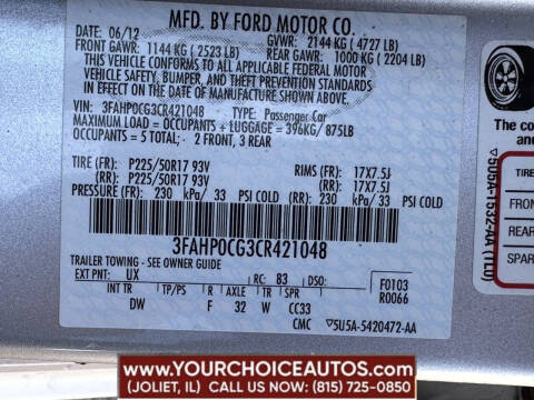 2012 Ford Fusion SEL
