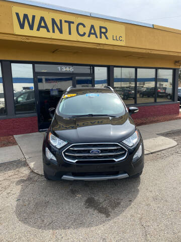 2018 Ford EcoSport for sale at WANTCAR in Lansing MI