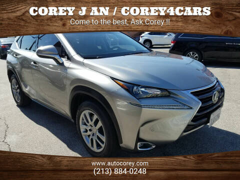 2015 Lexus NX 200t for sale at WWW.COREY4CARS.COM / COREY J AN in Los Angeles CA