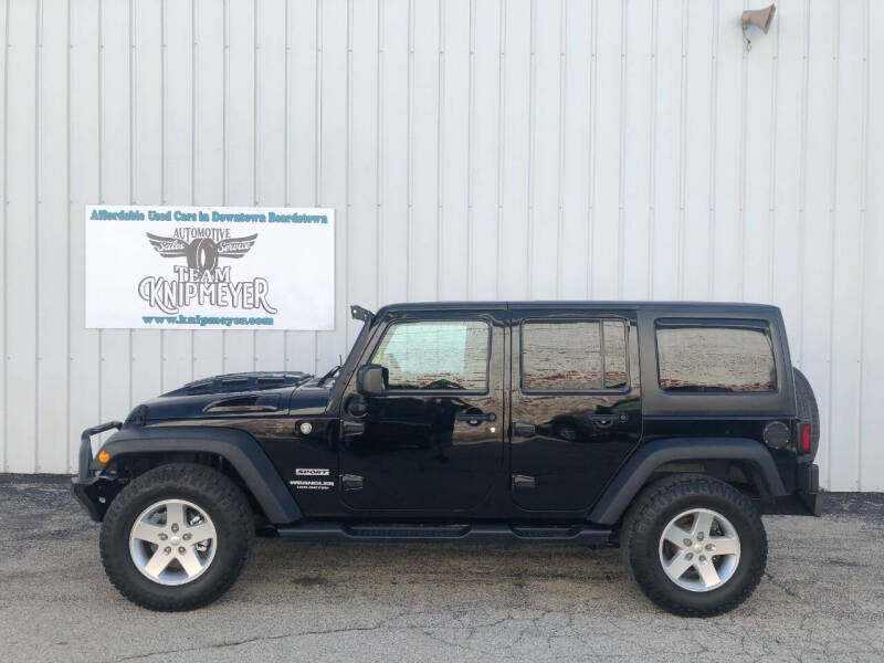 Used 2016 Jeep Wrangler Unlimited Sport S with VIN 1C4BJWDG2GL262899 for sale in Beardstown, IL