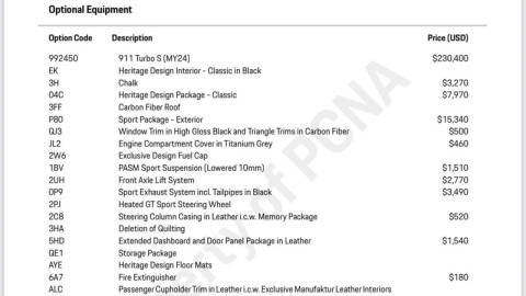2024 Porsche 911 Turbo S