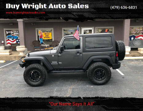 2016 Jeep Wrangler for sale at Buy Wright Auto Sales in Rogers AR
