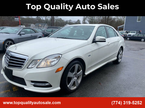2012 Mercedes-Benz E-Class for sale at Top Quality Auto Sales in Westport MA