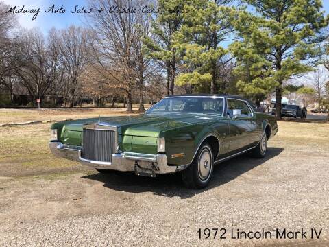 1972 Lincoln Mark IV for sale at MIDWAY AUTO SALES & CLASSIC CARS INC in Fort Smith AR