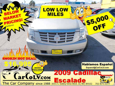 2009 Cadillac Escalade for sale at The Car Company in Las Vegas NV