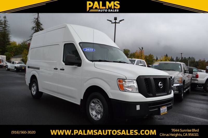 2018 Nissan NV for sale at Palms Auto Sales in Citrus Heights CA