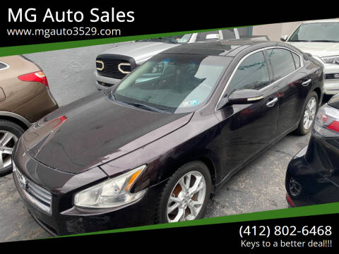 2012 Nissan Maxima for sale at MG Auto Sales in Pittsburgh PA