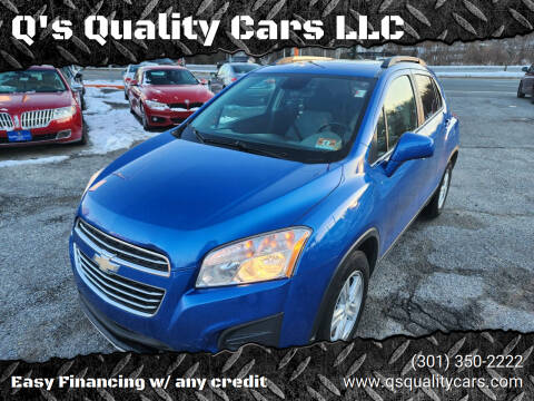 2015 Chevrolet Trax for sale at Q's Quality Cars LLC in Capitol Heights MD