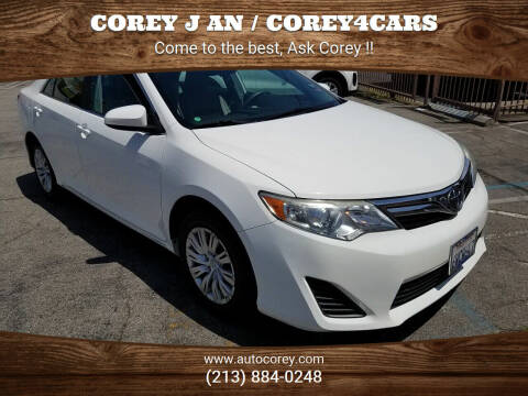 2013 Toyota Camry for sale at WWW.COREY4CARS.COM / COREY J AN in Los Angeles CA