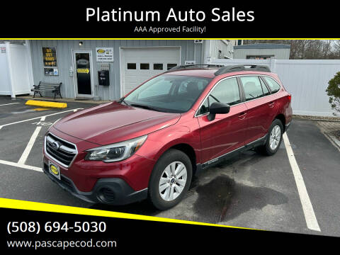 2018 Subaru Outback for sale at Platinum Auto Sales in South Yarmouth MA