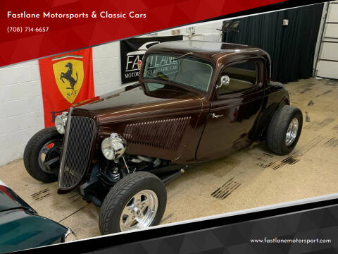 1934 Ford 3 Window Coupe for sale at Fastlane Motorsports & Classic Cars in Addison IL