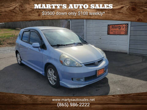 2008 Honda Fit for sale at Marty's Auto Sales in Lenoir City TN