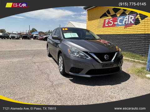 2016 Nissan Sentra for sale at Escar Auto - 9809 Montana Ave Lot in El Paso TX