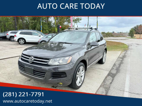 2012 Volkswagen Touareg for sale at AUTO CARE TODAY in Spring TX