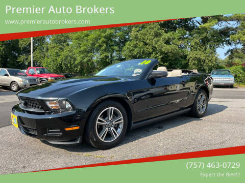 2010 Ford Mustang for sale at Premier Auto Brokers in Virginia Beach VA