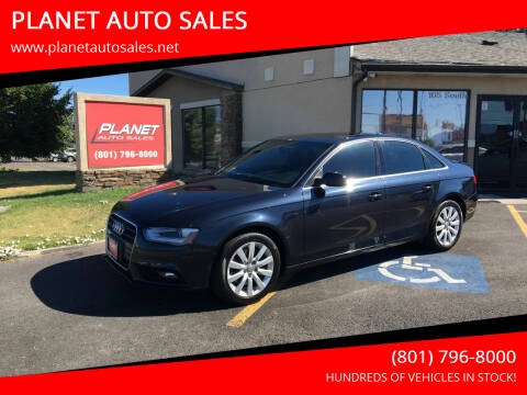 2013 Audi A4 for sale at PLANET AUTO SALES in Lindon UT