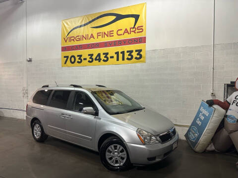 2012 Kia Sedona for sale at Virginia Fine Cars in Chantilly VA