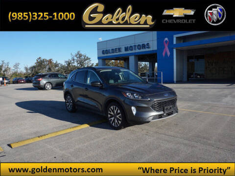 2020 Ford Escape for sale at GOLDEN MOTORS in Cut Off LA