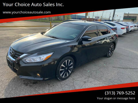 2018 Nissan Altima for sale at Your Choice Auto Sales Inc. in Dearborn MI