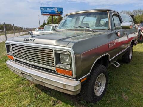 1988 Dodge Ramcharger for sale at Classic Cars of South Carolina in Gray Court SC