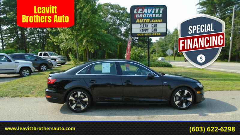 2017 Audi A4 for sale at Leavitt Brothers Auto in Hooksett NH