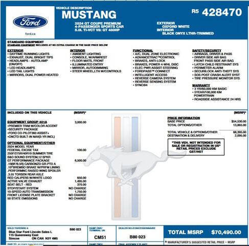 2024 Ford Mustang