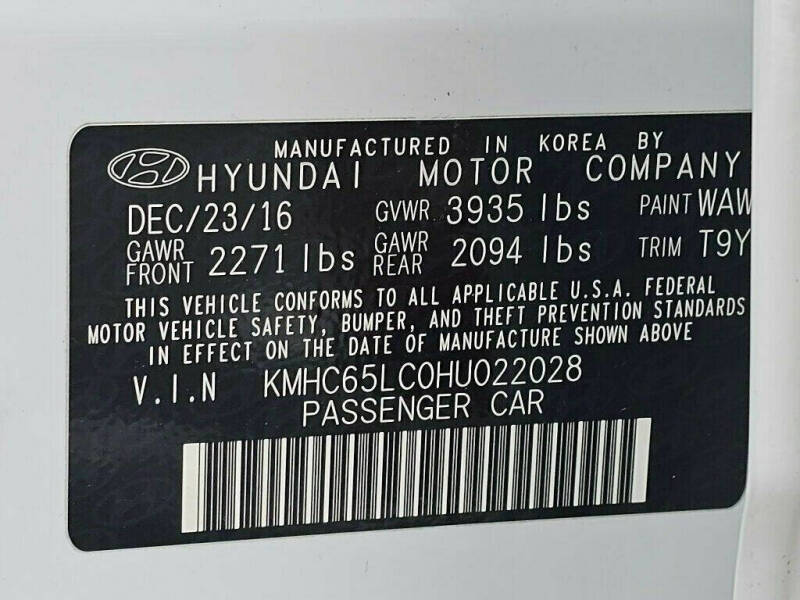 2017 Hyundai Ioniq Hybrid Blue