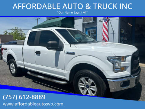 2017 Ford F-150 for sale at AFFORDABLE AUTO & TRUCK INC in Virginia Beach VA