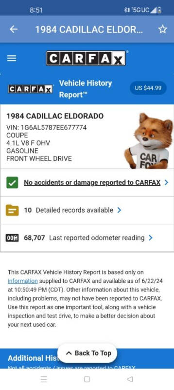 1984 Cadillac Eldorado