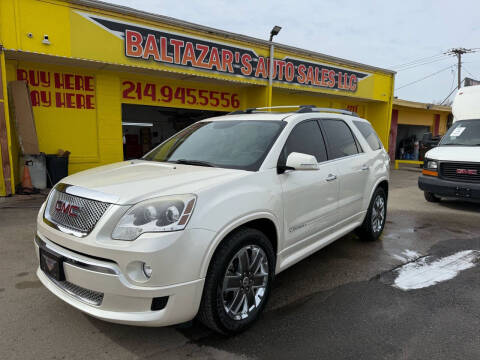2012 GMC Acadia for sale at Baltazar's Auto Sales LLC in Grand Prairie TX