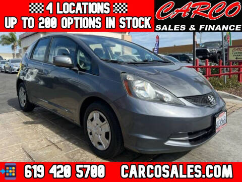 2012 Honda Fit for sale at CARCO SALES & FINANCE in Chula Vista CA