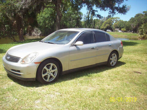 2003 Infiniti G35 for sale at Bargain Auto Mart Inc. in Kenneth City FL