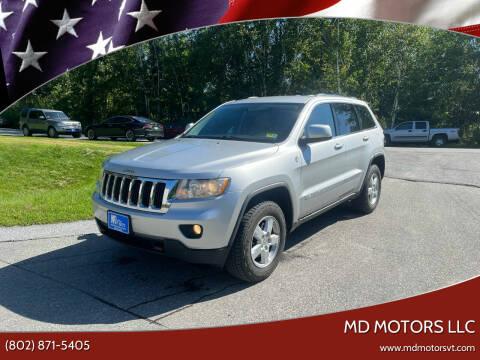 2011 Jeep Grand Cherokee for sale at MD Motors LLC in Williston VT