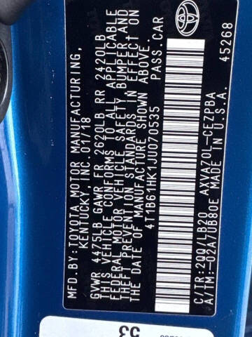 2018 Toyota Camry XSE