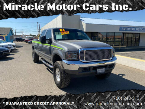 2001 Ford F-350 Super Duty for sale at Miracle Motor Cars Inc. in Victorville CA
