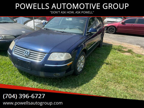 2005 Volkswagen Passat for sale at POWELLS AUTOMOTIVE GROUP in Gastonia NC