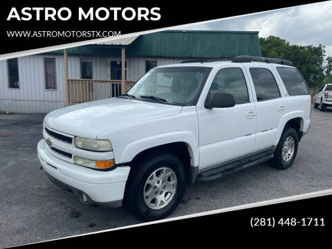 2002 Chevrolet Tahoe for sale at ASTRO MOTORS in Houston TX