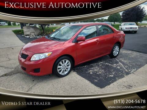 2010 Toyota Corolla for sale at Exclusive Automotive in West Chester OH