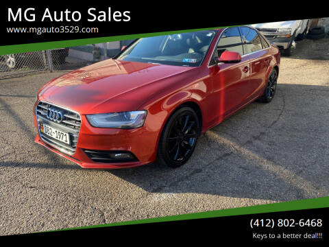 2013 Audi A4 for sale at MG Auto Sales in Pittsburgh PA