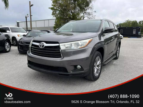 2015 Toyota Highlander for sale at V & B Auto Sales in Orlando FL