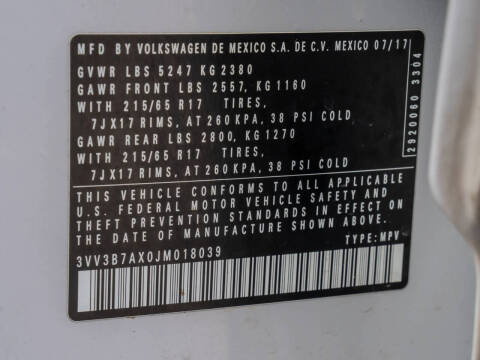 2018 Volkswagen Tiguan