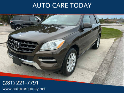 2015 Mercedes-Benz M-Class for sale at AUTO CARE TODAY in Spring TX