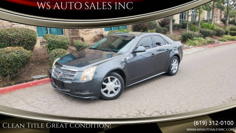 2012 Cadillac CTS for sale at WS AUTO SALES INC in El Cajon CA