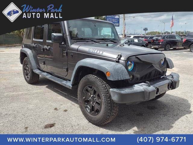 2016 Jeep Wrangler Unlimited for sale at Winter Park Auto Mall in Orlando, FL